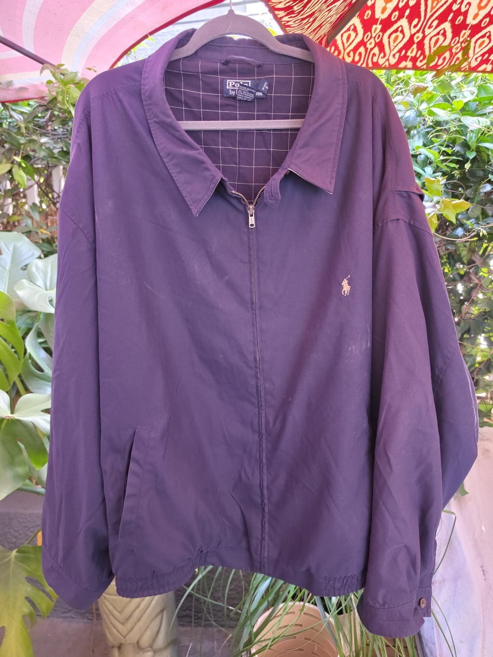 Polo by Ralph Lauren Men's Navy Blue Zip-Front Jacket